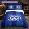 Portsmouth FC Themed Bedding 3Pcs Duvet Cover Set Decorative Bed Linen For Teen Room Home Decoration
