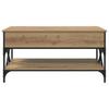 Artisan Oak Coffee Table 100 x 50 x 50 cm Engineered Wood