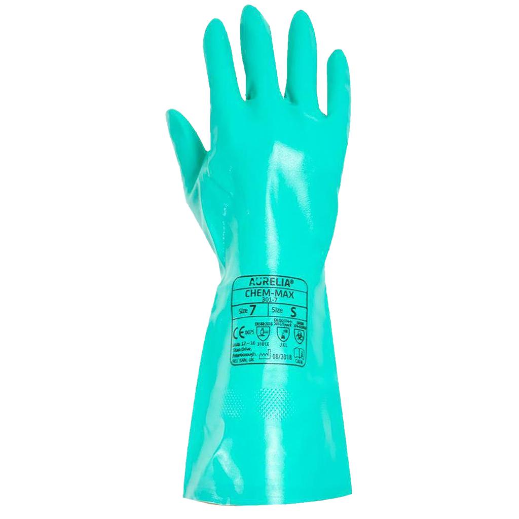 Aurelia Unisex Adults Chem Max Nitrile Chemical Gauntlet Rubber Gauntlet