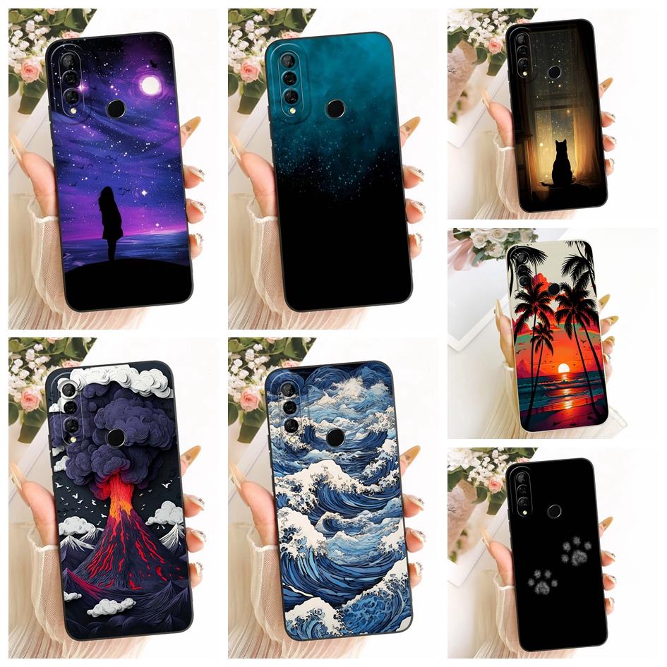 For Huawei P30 Lite Case Nova 4e Shockproof Cover Fashion Space Painted Soft Candy Silicone Bumper For Huawei P30 Pro P 30 Funda