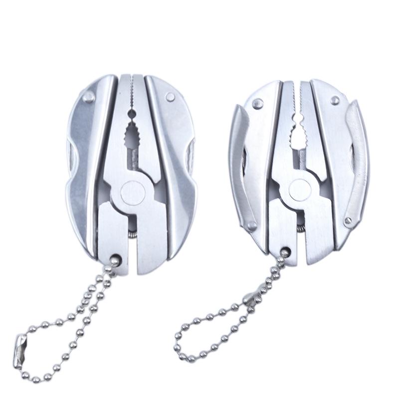 Мини-нож-мультитул и плоскогубцы "Черепаший панцирь" - Полностью стальной, Портативный инструмент для улицы