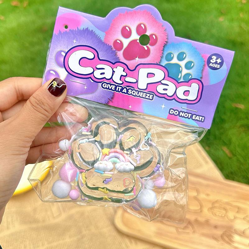Новые прозрачные пластыри кошачьи лапки декомпрессионные игрушки кавайные мультфильмы антистресс снятие стресса медленно растущие игрушки для взрослых детей игрушки