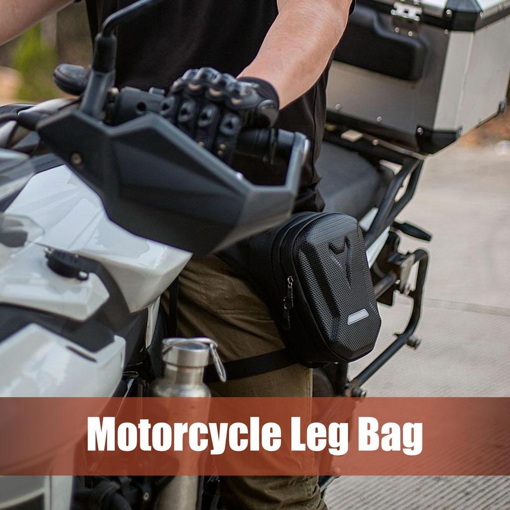 Motorcycle Leg Bag Adjustable Pocket With Removable Strap Shoulder Thigh Bags With Zipper For Cycling Hiking Travel Outdoor Bike