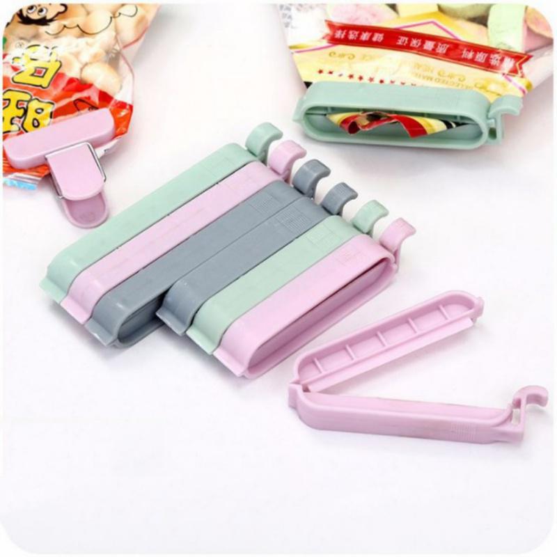 5pcs/lot Food Snack Storage Sealing Seal Bag Clips Sealer Clamp Food Bag Clips Kitchen Tool