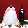 Cartoon Wedding Wine Bottle Cover Ceremonial Dress Wine Bottle Bag  Home Office