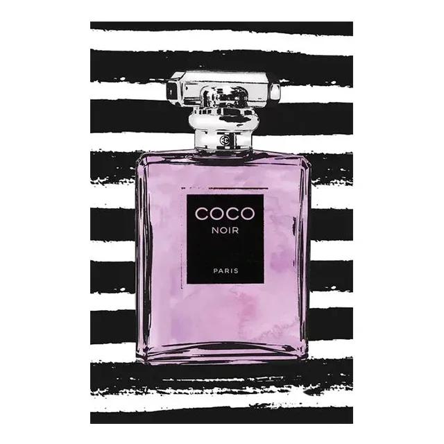 Современная модная эстетика Настенное искусство Париж Роскошный флакон духов HD Масло на холсте Постер Принт Украшение для дома Спальни Подарок