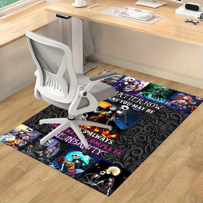 1pc,Nightmare Before Christmas Jack & Sally Romantic Love Story Area Rug - Home Decor, Office Carpet, Chair Pad, Outdoor Mat