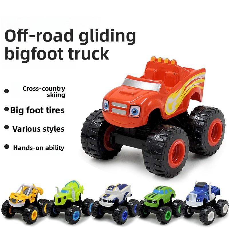 And The Blaze Monster Machines Vehicles Kids Toy Racer Cars Trucks Gift 6pcs Set