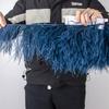 Перо1 Метр Высококачественная Отделка Бахромой из Страусиных Перьев 10-22 см Страусиное Перо Свадебное Платье Лента для Шитья DIY Украшение Plumas