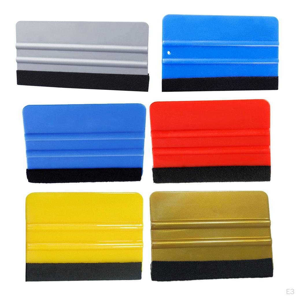 5 Pieces Car Window Film Scrapers Squeegee Tool Non Slip Vinyl Wrap for Paint