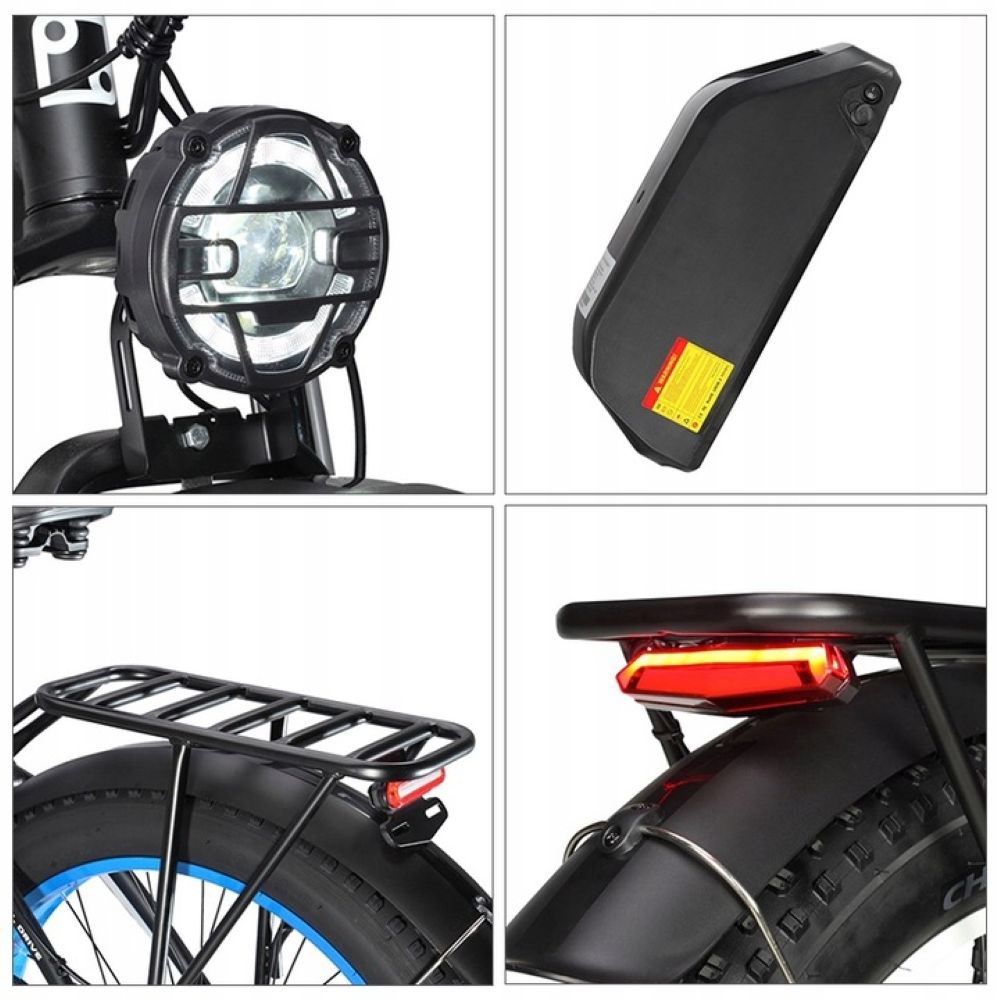 Electric bicycle PHILODO H8, 3000W motor, 48V 26Ah battery, top speed 56 km/h, cruising range 100km, 26x4.0 inch tires