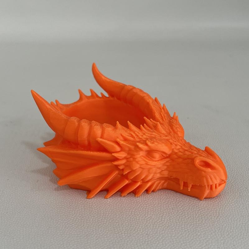 3D-печатный поднос в виде головы дракона, креативная настольная миска-органайзер для ключей, монет, часов, ювелирных изделий, фэнтезийное украшение для дома и офиса
