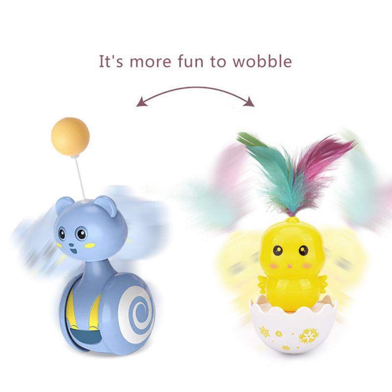 Интерактивные игрушки для кошек с перьями, качающиеся игрушки для кошек, забавные игрушки для балансировки и погони за машинками, игрушки для кошек, дрессировка кошек, принадлежности для кошек