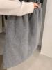 2025 Осень/Зима Шерстяная Юбка с Завышенной Талией на Кулиске: Универсальный эластичный, мягкий, стройнящий, повседневный короткий стиль.