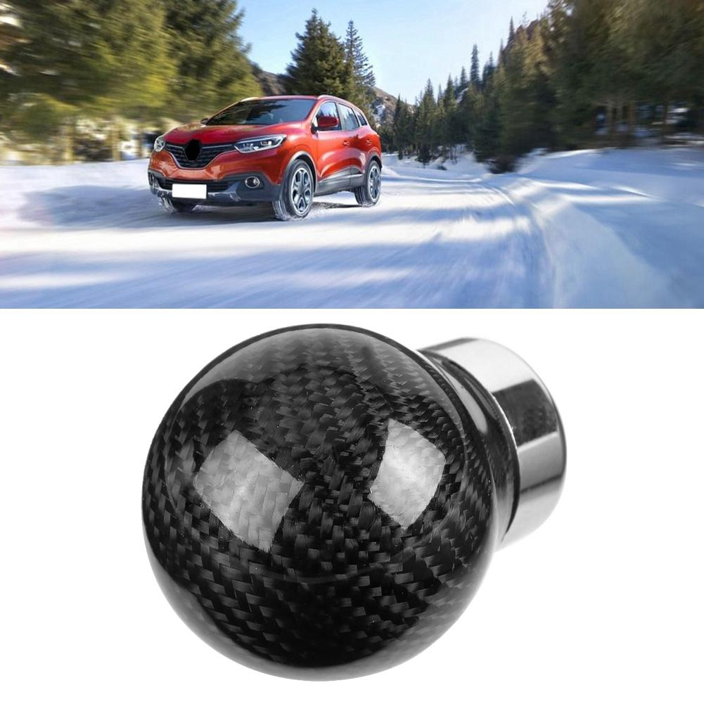 Car Modified Universal Gear Head True Carbon Fiber Gear Shift Knob Carbonized Gear Lever