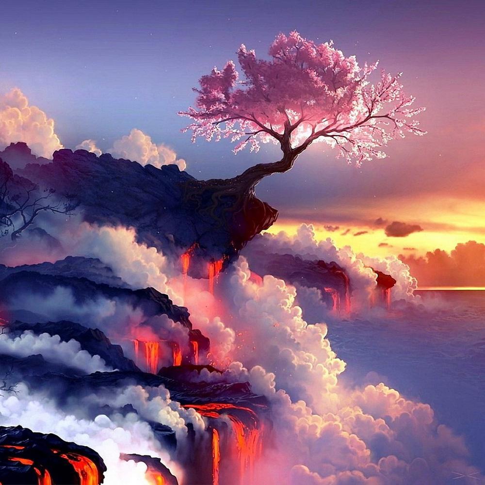 5D DIY Diamond Painting Landscape Architecture Full Diamond Square/round Diamond Embroidery Cross Stitch Collection Home Wall Decoration Art