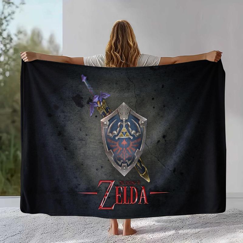 Ретро Z-Zelda Мультяшный Линк Игры Фланелевое Одеяло, Ультра Мягкий Теплый Плюшевый Плед для Дома Спальни Кровати Дивана Походного Пикника Ребенка