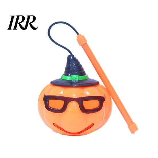 Kids Halloween Decorative Lamp Pumpkin Lantern, LED Light Up Handheld Lamp, Battery Portable Operated Plastic Lantern for Kids, Holiday Party Decor