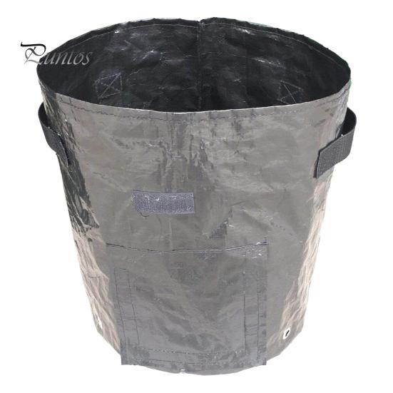 Мешок для выращивания садовых растений с усиленной ручкой. Отличный дренаж. Удобен в транспортировке. Воздухопроницаемый, многоразовый мешок для выращивания растений.