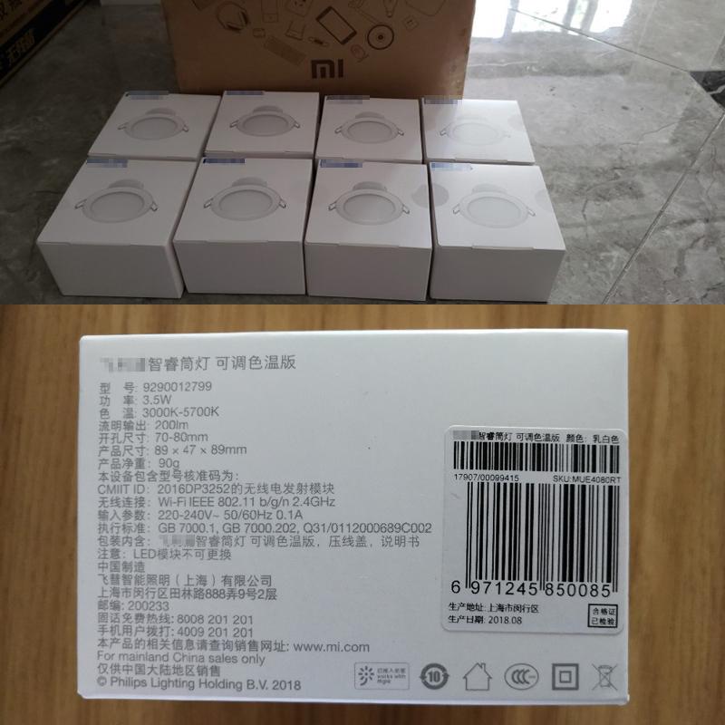 Xiaomi Умный точечный светильник Zhirui для Philips Wi-Fi Work для приложения Mi Home, умный пульт дистанционного управления, светодиодный светильник с умным изменением