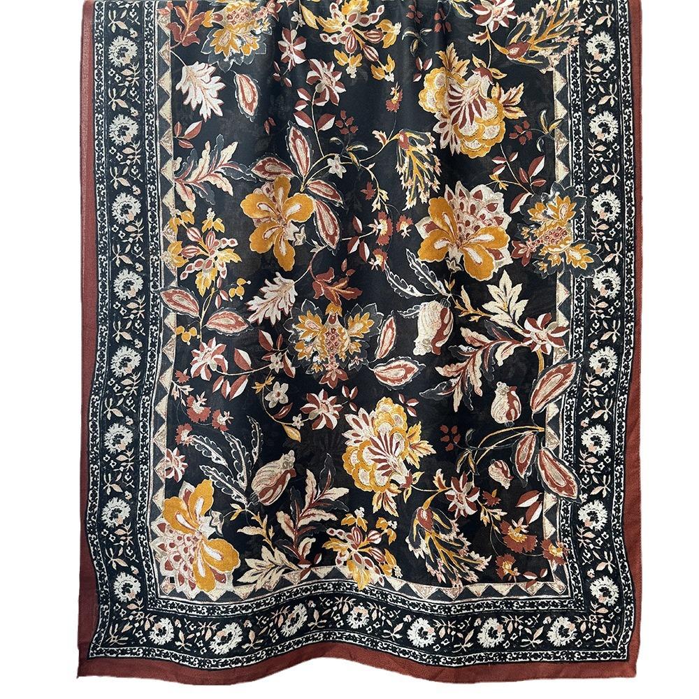 Хлопково-льняной шарф для женщин 180x90см Дышащий и мягкий Теплая осенне-зимняя шаль