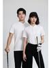 Solid Color T-Shirt Summer Women's and Men's Lapel Short Sleeve YG-258/256