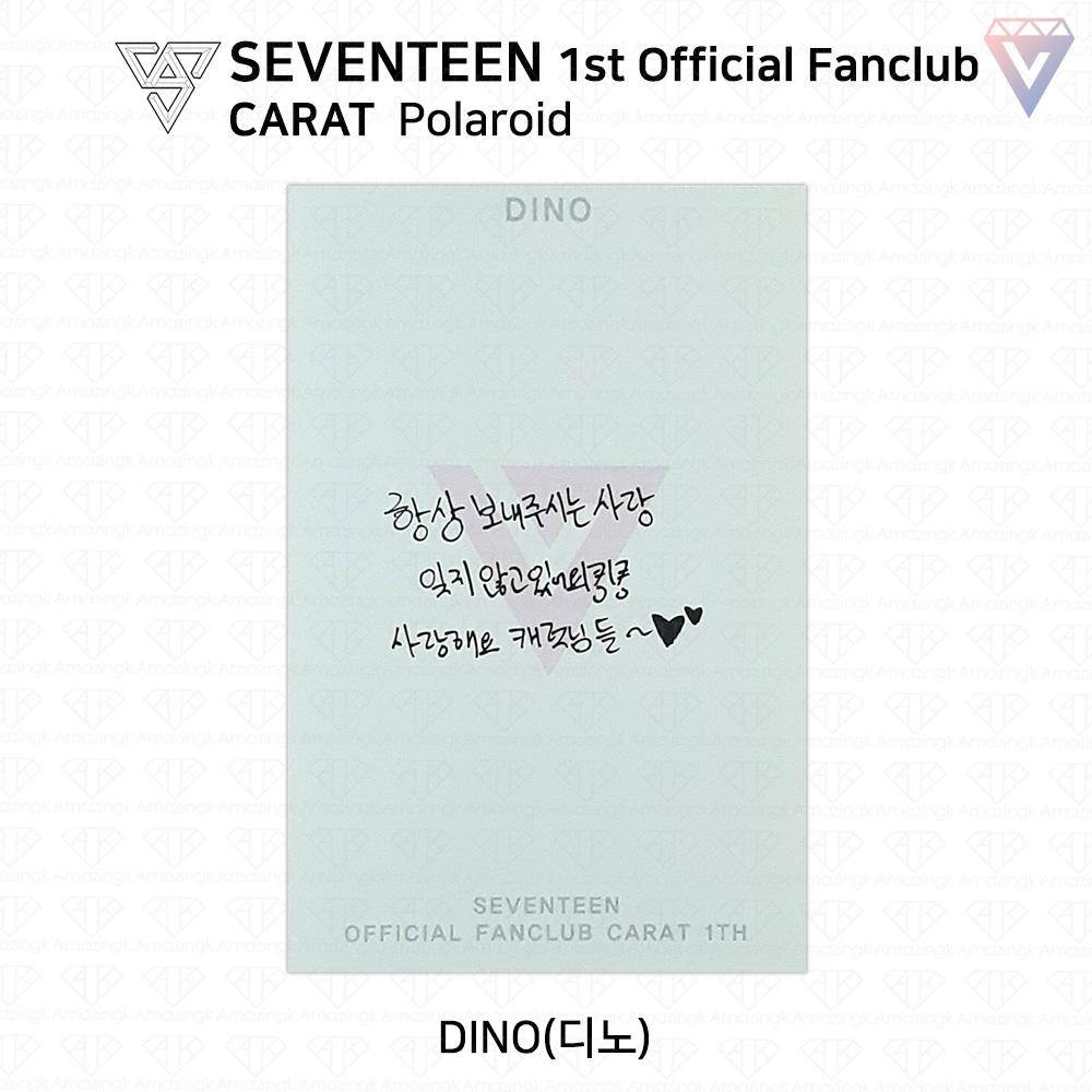 Seventeen Первая официальная фотокарточка фан-клуба Carat Polaroid KPOP K-POP