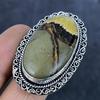 Natural Septerian Stone Gemstone 925 Sterling Silver Jewelry Ring Size 10 o7L06