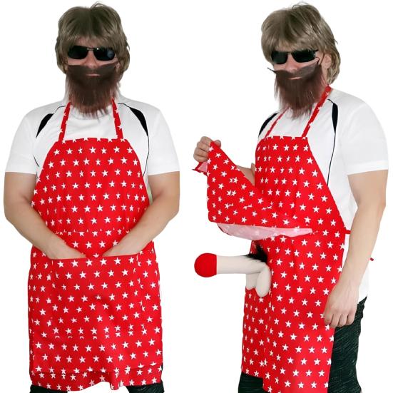 Забавный сюрприз-прикол, подарочный фартук для мужчин, регулируемые ремни, водонепроницаемый фартук для барбекю, приготовления пищи для папы, дедушки, подарка на День отца, день рождения, Рождество