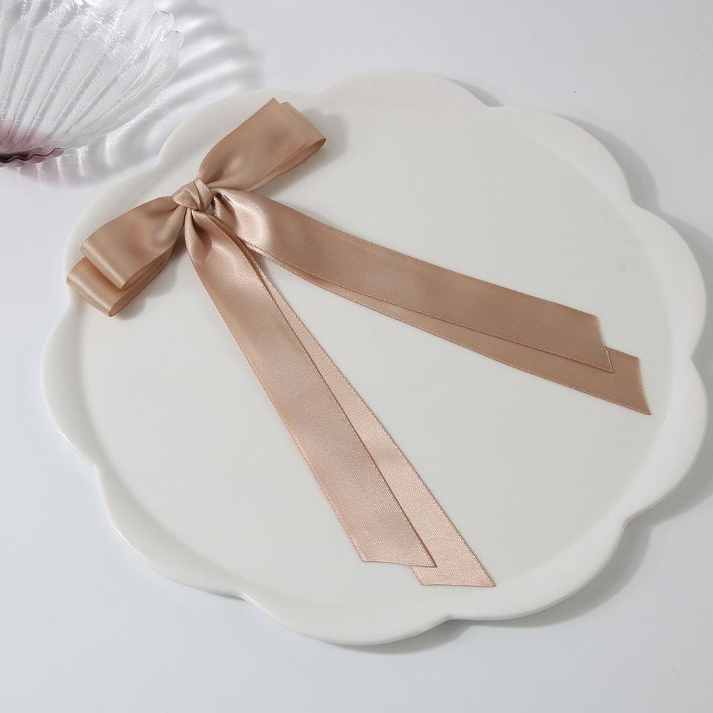 Заколка-уточка с бантом в балетном стиле 4 см: Дофаминовый Сладкий Плетеный Аксессуар для Волос