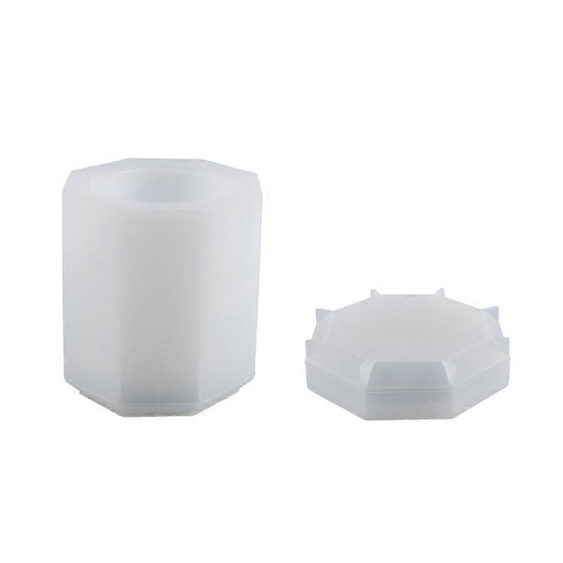 Storage Box Mold Octagon Epoxy Mold Making Resin Mold Trinket Storage Holder less