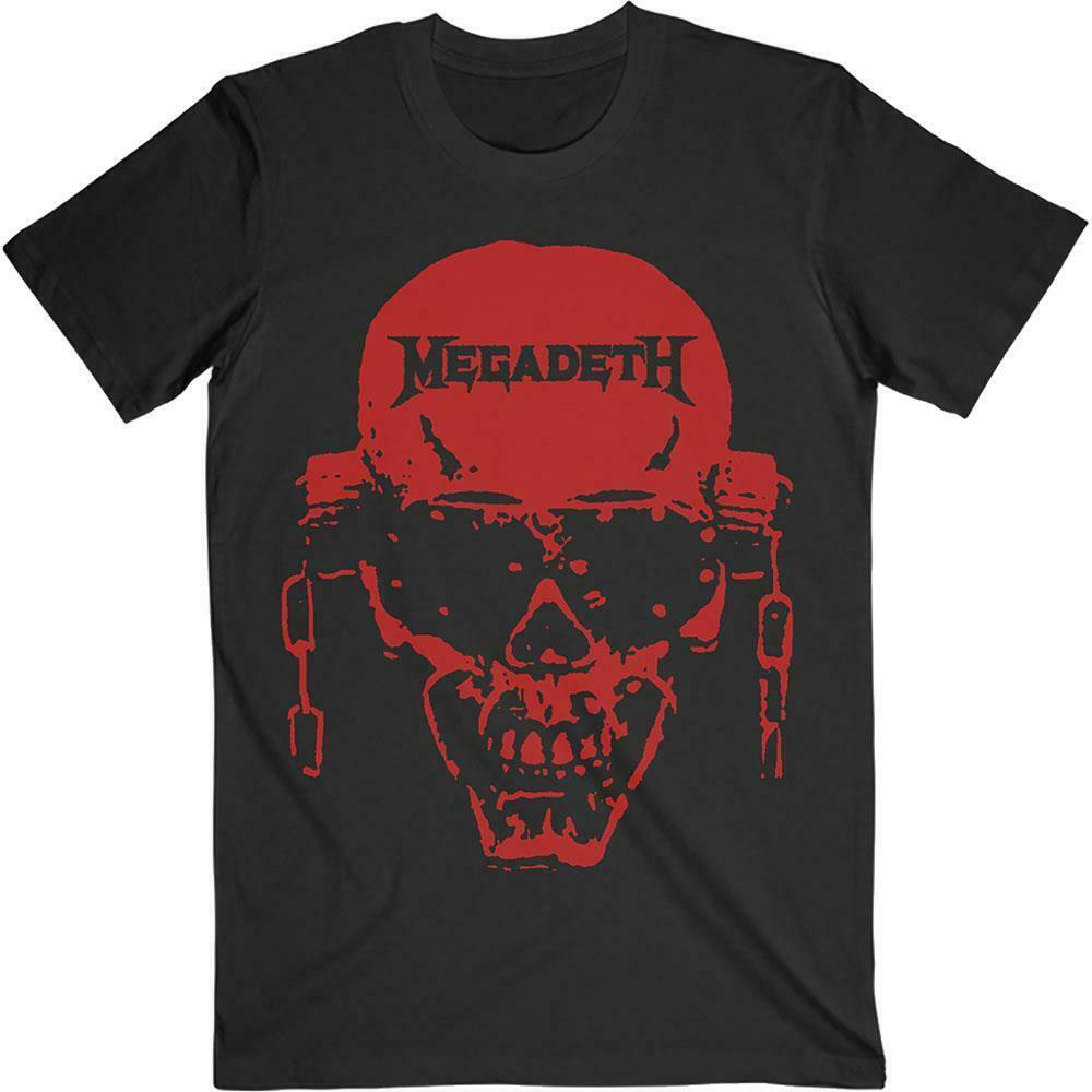 Мужская футболка Megadeth с черепом Черная хлопковая футболка Все размеры S-5XL 1F507 Унисекс футболка