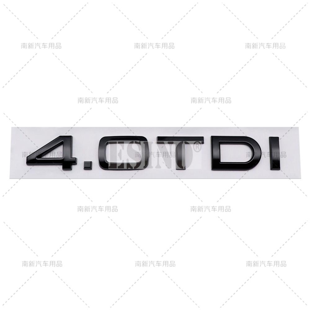 3D 1.6 1.9 2.0 3.0 4.0 TDI Car Trunk ABS Badge Emblem For Car Rear Tailgate NFJM33 Adhesive Badge Sticker for A4 A5 A6 A7 A8 Q3 Q5 Q7