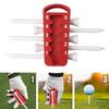 Golf Tee Height Adjuster 5 Settings Precision Tee Elevator Height Setter Consistent Multi-functional Tee Holder with 5 Tees