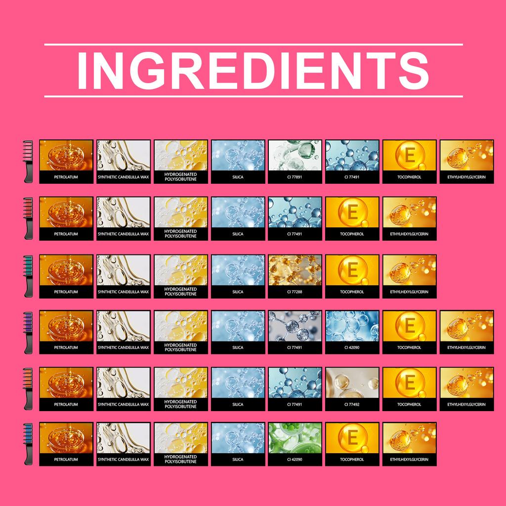 Temporary Hair Combs, Hair Dyeing Chalk Combs, Even Color-developing Hair Cream, Temporary Hair Gifts