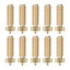 10Pcs 3D Printer Brass Nozzle Strong Heat Conduction Smoothly Inner Wall M6 Brass Nozzle for Kobra3