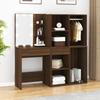 VidaXL LED Dressing Table with Cabinets Brown Oak Engineered Wood 3120190.