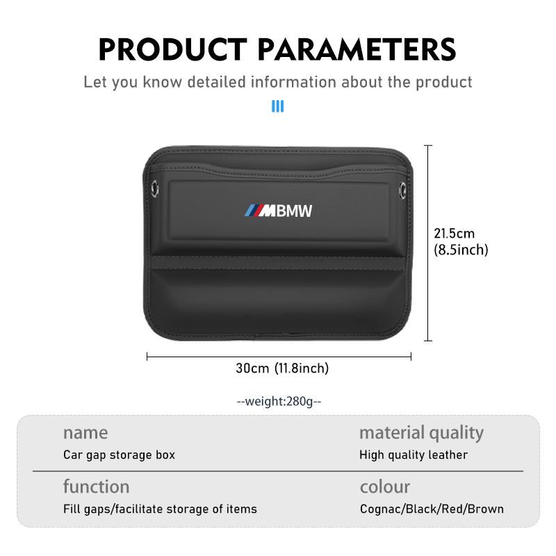 Car Seat Multifunctional Gap Case Seat Phone Key Storage Box For BMW E84 E87 E90 E91 E92 E93 F10 F20 F30 F40 F15 F25 F26