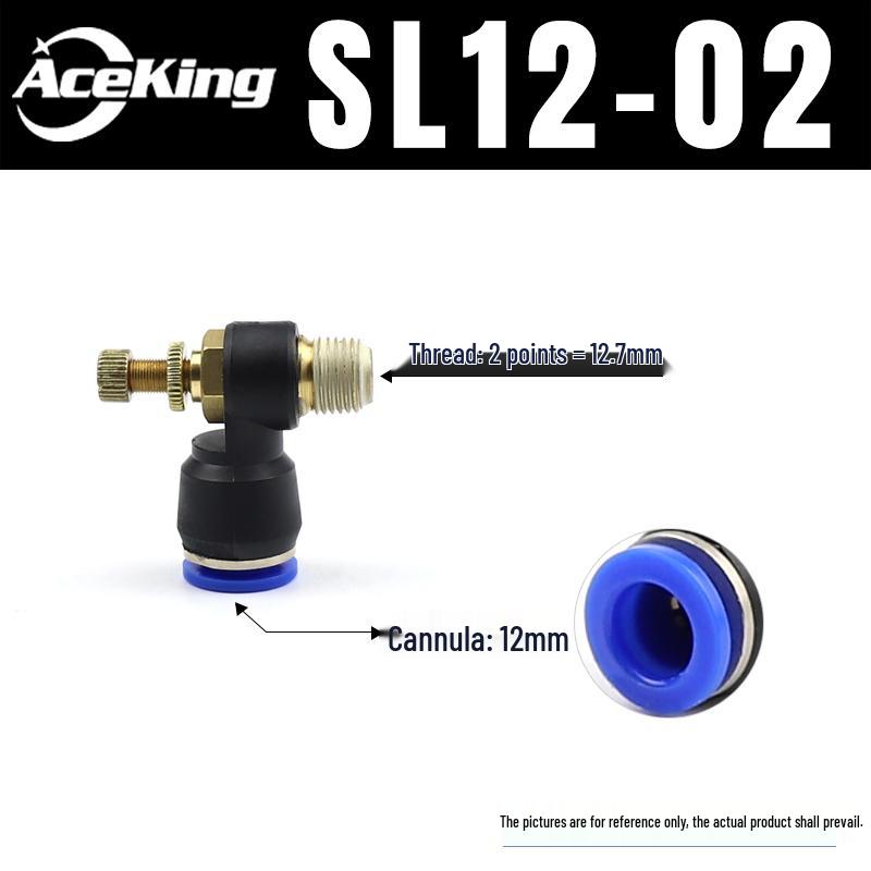Pneumatic Regulator SL4-M5 with Exhaust SL6-01 and Speed Control Valves SL8-02, SL10-03, SL12-04.