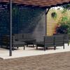 Day and Night - Day and Night Garden Furniture 9 Pieces with Anthracite Pine Wood Cushions