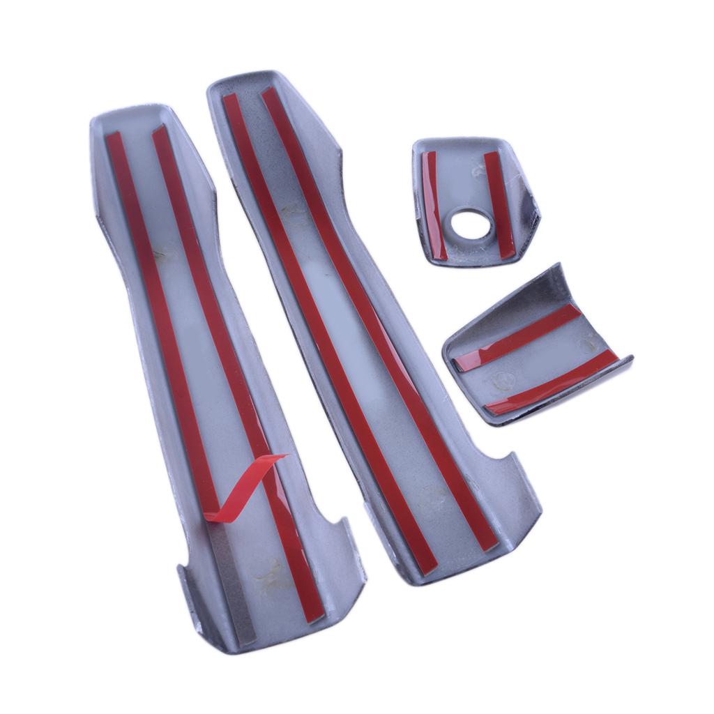 Черный автомобильный экстерьер передняя задняя дверная ручка крышка отделка набор колпачков подходит для Subaru Forester 2009 2010 2011 2012 2013 карбоновое волокно