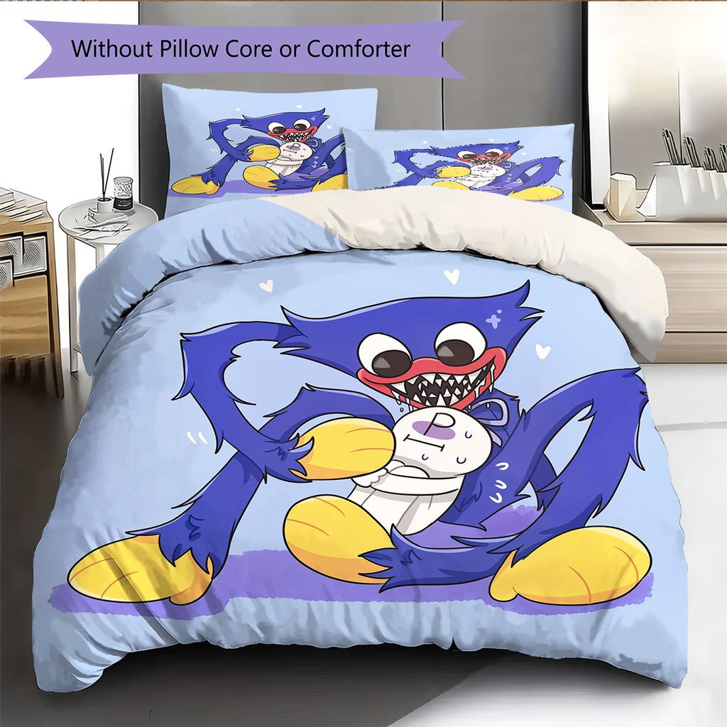 Wogi  Pattern Bedding Quilt Set  Home Decoration  Gift (1 * duvet cover + 2 * pillowcase  without core)