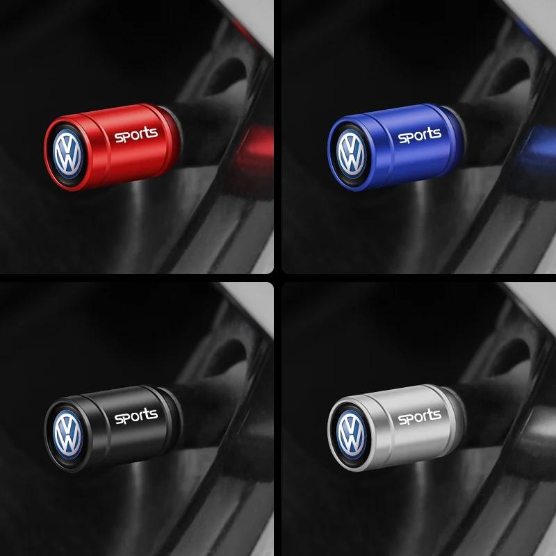 VW GTI GOLF 2026 Hot For VW VOLKSWAGEN 4Pcs 3D Metal Car Tire Valve Caps Wheel Dust Covers Compatible with Volkswagen GTI R-Line