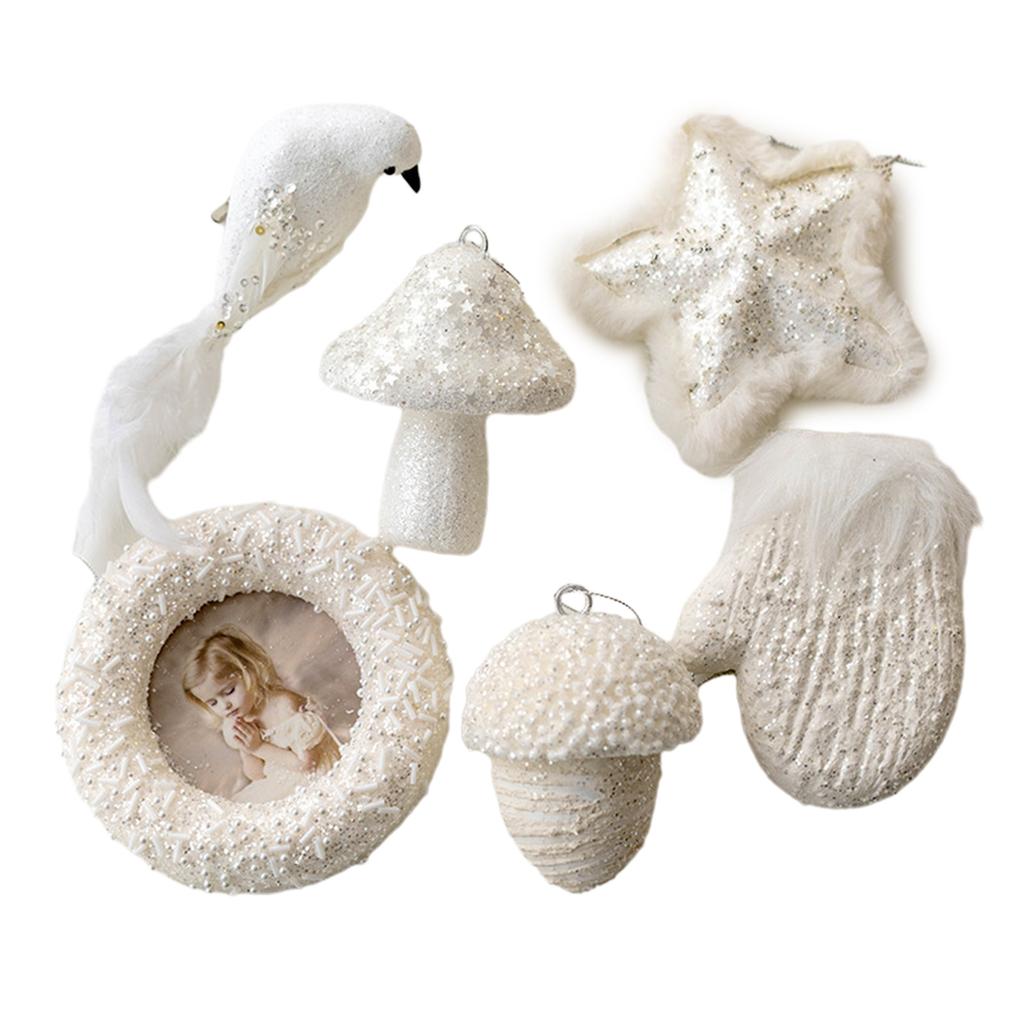 Rose Gold Christmas Balls Wedding Ceremony White Blue