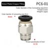 1Pcs Pipe Fitting Air Connector 1/8" 1/4" 3/8" 1/2" Male Thread Quick Connecors