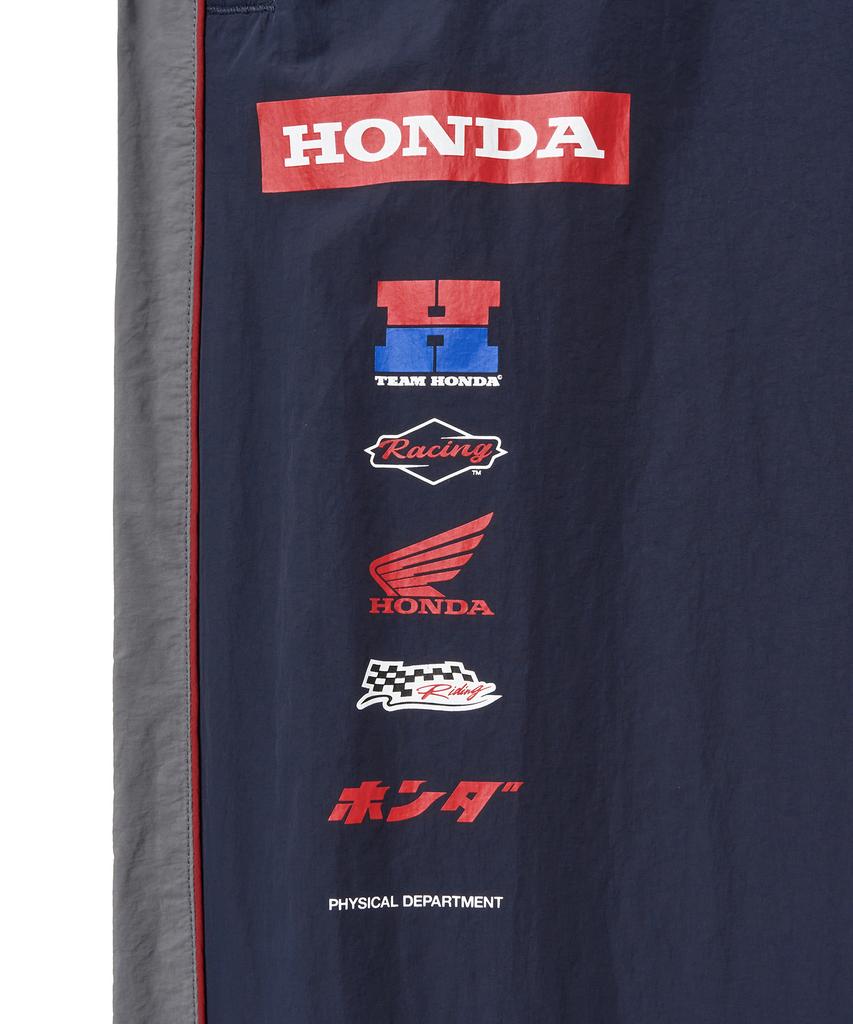 PHYPS MOTORCYCLE Nylon Multi Logo Pants Navy