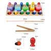 Wooden Children'S Educational Multi-Functional Three-In-One Set Of Column Cutting Music Bee Color Cognitive Toys