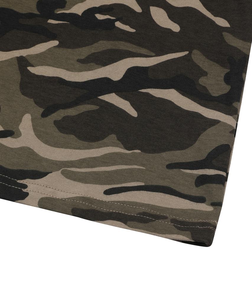 MUCENT Tinker Bag Round Logo Camo Short Sleeve T-Shirt Unisex