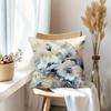 Soft Blue Anemone Watercolor Pillowcase: Minimalist Floral-Themed Cushion Cover For Home Sofa Decor