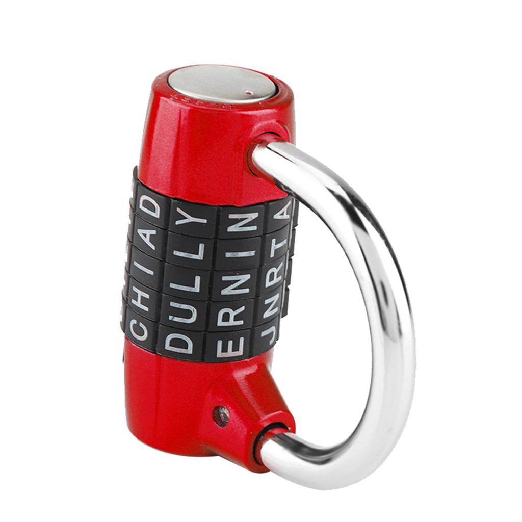 5 Dial Digit Code Combination Padlock Travel Suitcase Gym Locker Security Password Lock